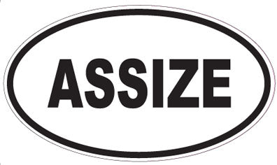 ASSIZE - Oval Sticker