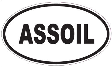ASSOIL - Oval Sticker