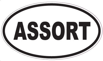 ASSORT - Oval Sticker