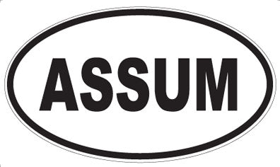ASSUM - Oval Magnet
