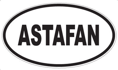 ASTAFAN - Oval Magnet