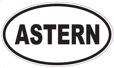 ASTERN - Oval Sticker