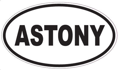 ASTONY - Oval Sticker