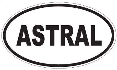 ASTRAL - Oval Sticker