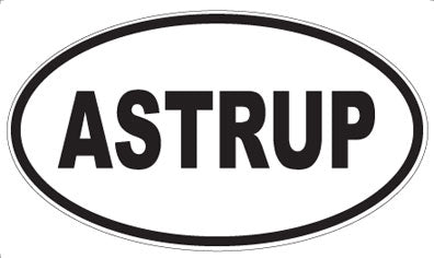 ASTRUP - Oval Magnet