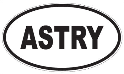 ASTRY - Oval Magnet