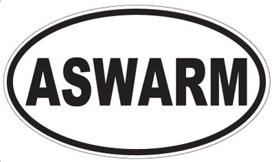ASWARM - Oval Sticker