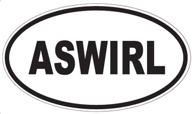ASWIRL - Oval Sticker