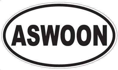 ASWOON - Oval Sticker