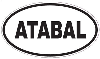ATABAL - Oval Sticker