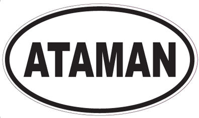 ATAMAN - Oval Sticker