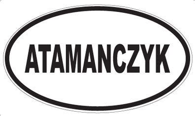 ATAMANCZYK - Oval Magnet