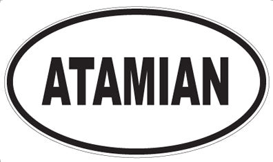 ATAMIAN - Oval Magnet