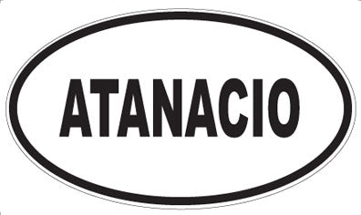 ATANACIO - Oval Magnet