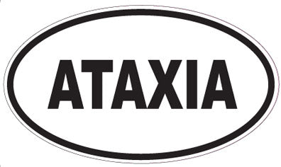 ATAXIA - Oval Sticker