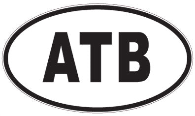 ATB - 3 Letter Initials Oval Magnet