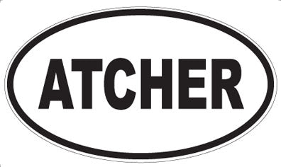 ATCHER - Oval Magnet