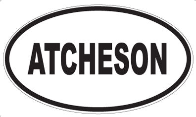 ATCHESON - Oval Magnet