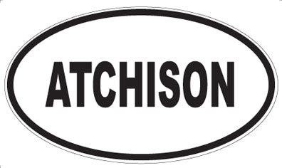 ATCHISON - Oval Magnet