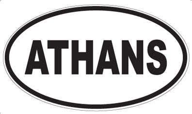 ATHANS - Oval Magnet