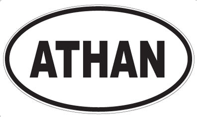ATHAN - Oval Magnet