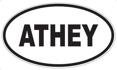 ATHEY - Oval Magnet