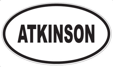ATKINSON - Oval Magnet