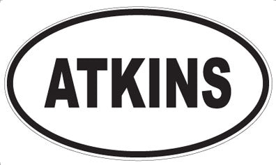 ATKINS - Oval Magnet
