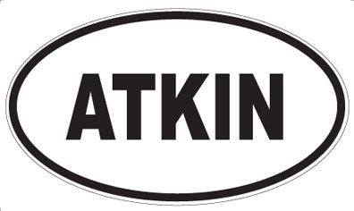 ATKIN - Oval Magnet