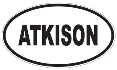 ATKISON - Oval Magnet