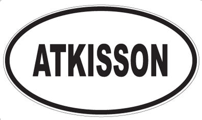 ATKISSON - Oval Magnet