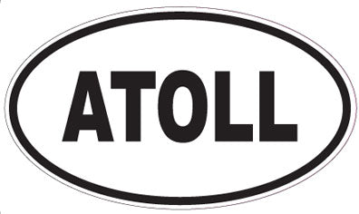 ATOLL - Oval Sticker