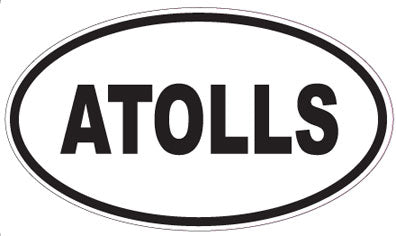 ATOLLS - Oval Sticker