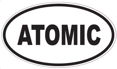 ATOMIC - Oval Sticker