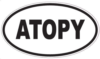 ATOPY - Oval Sticker