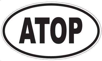 ATOP - Oval Sticker