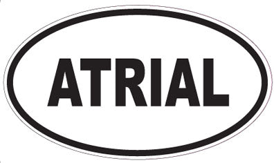 ATRIAL - Oval Sticker