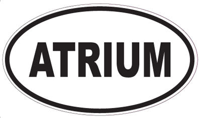 ATRIUM - Oval Sticker