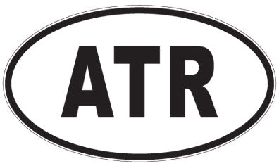 ATR - 3 Letter Initials Oval Sticker