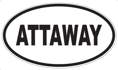 ATTAWAY - Oval Magnet