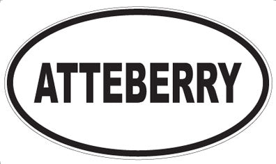 ATTEBERRY - Oval Magnet
