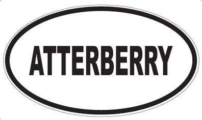 ATTERBERRY - Oval Magnet