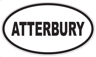 ATTERBURY - Oval Magnet
