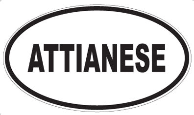 ATTIANESE - Oval Magnet