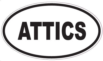 ATTICS - Oval Sticker