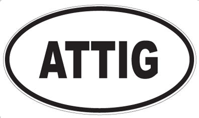 ATTIG - Oval Magnet