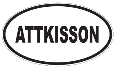 ATTKISSON - Oval Magnet