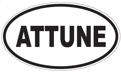 ATTUNE - Oval Sticker
