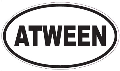 ATWEEN - Oval Sticker