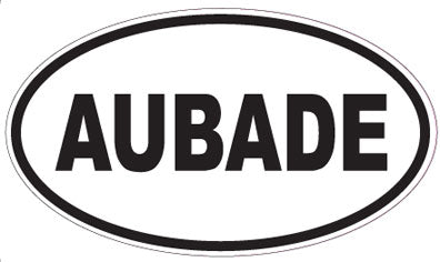 AUBADE - Oval Sticker